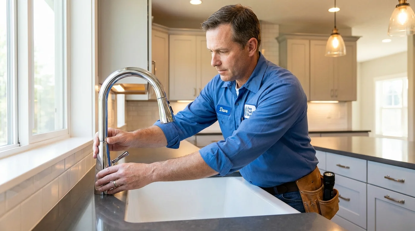 Kitchen faucet installation by Johns Plumbing LLC in Carol Stream